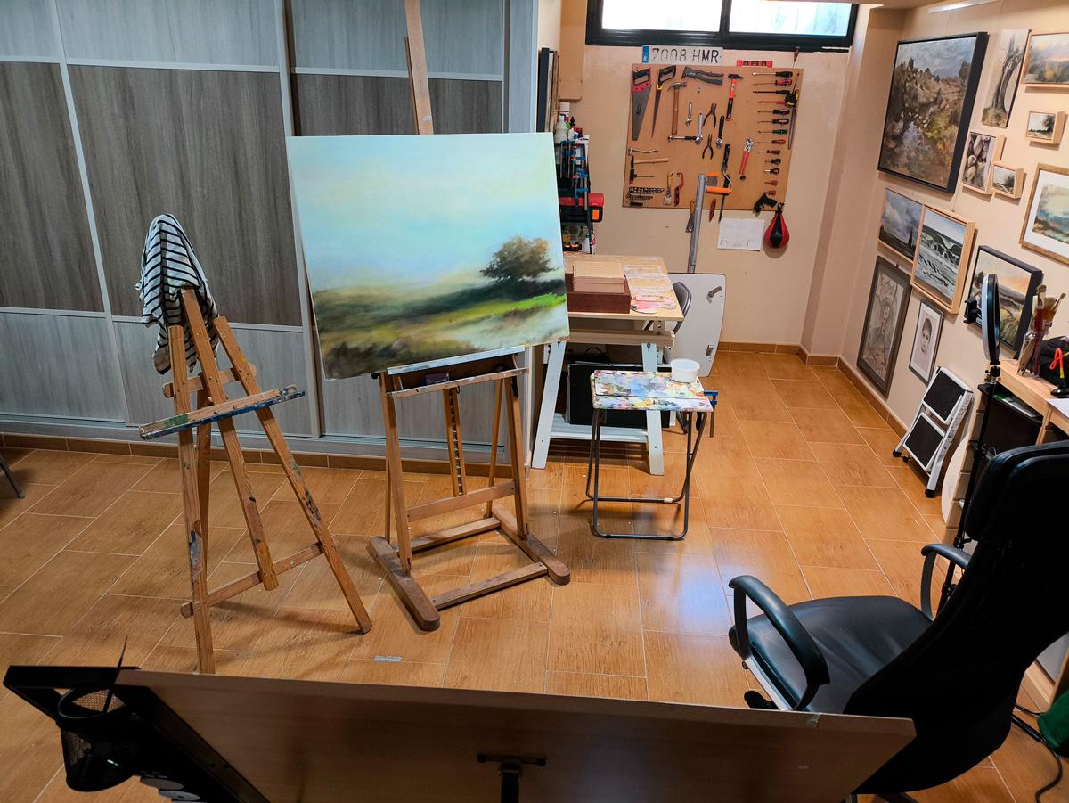 Espacio de trabajo de Juan Camacho